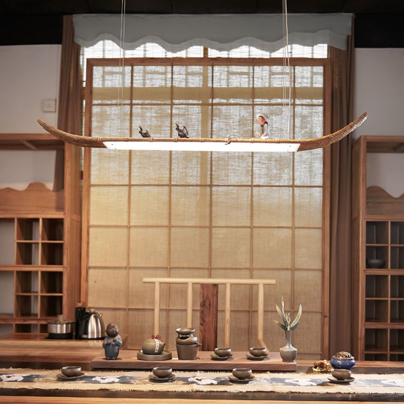 Lineair eiland hanger led modern metalen plafond hanglampje voor theesalon