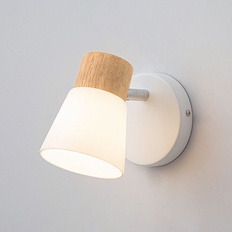 Tapered Wall Mount Light Fixture Modern Sconce Lamp for Washroom