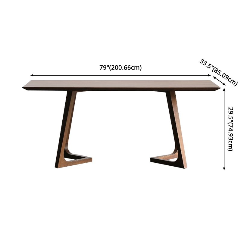 Modern Style Solid Wood Top Dining Table Sets Rectangle Table Dining Table Furniture for Home