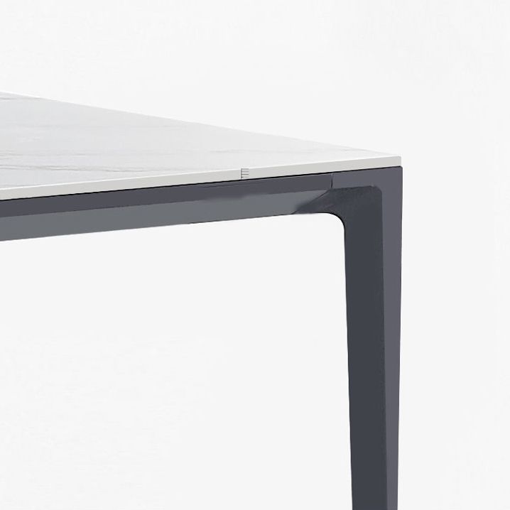 Industrial Standard Rectangle Dining Table Sintered Stone Top Dining Table for Kitchen