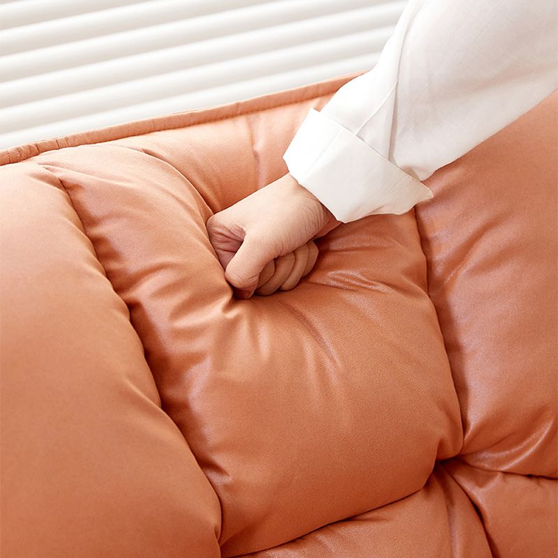 Faux Leather Arm Chair 28.34" L x 28.74" W x 33.85" H Accent Armchair for Living Room