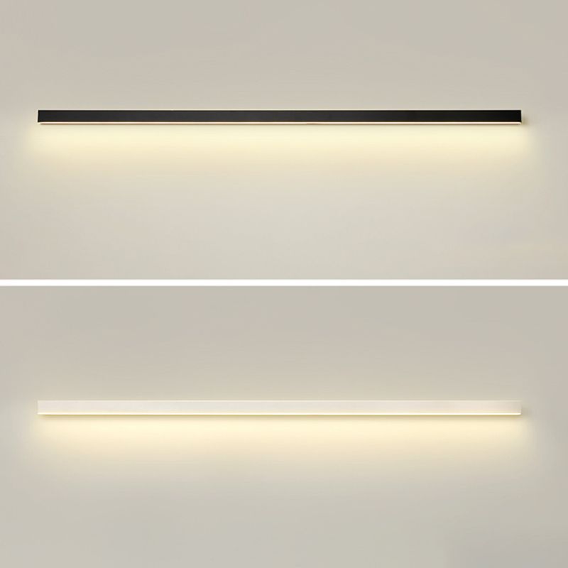 Linear Shape Metal Wall Light Modern 1-Light Wall Mounted Light Fixture