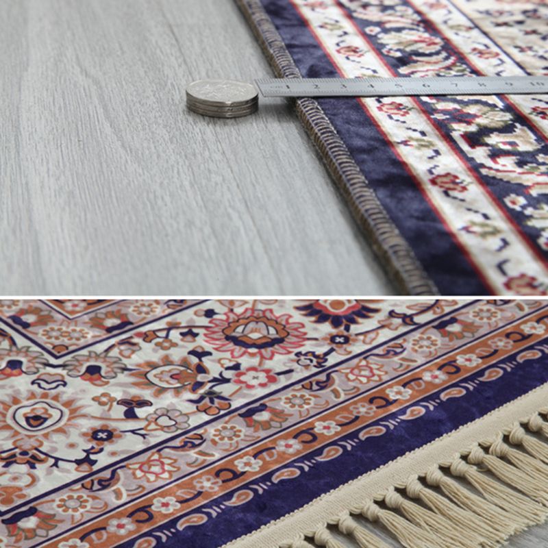 Antike Medaillon Muster Teppich Polyester Fläche Rugfärbung resistenter Innenteppich für Wohnzimmer