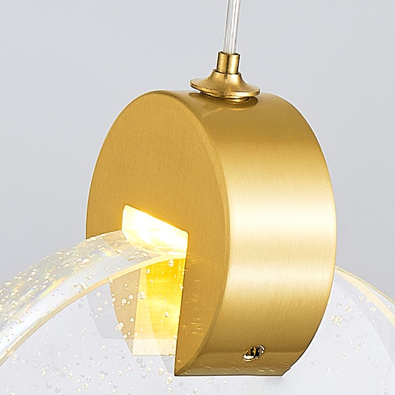 Geometrieformglas hängende Deckenleuchten moderne Style -Anhängerleuchten in Gold