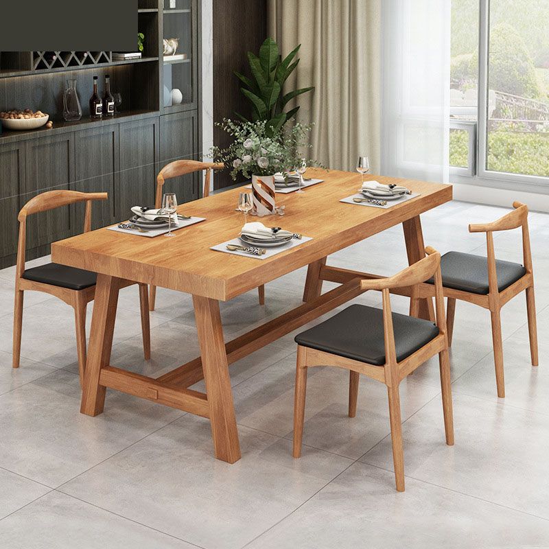 Modern 1/3/5/7 Pieces Dining Set Rectangle Wood Dining Table for Dining Room