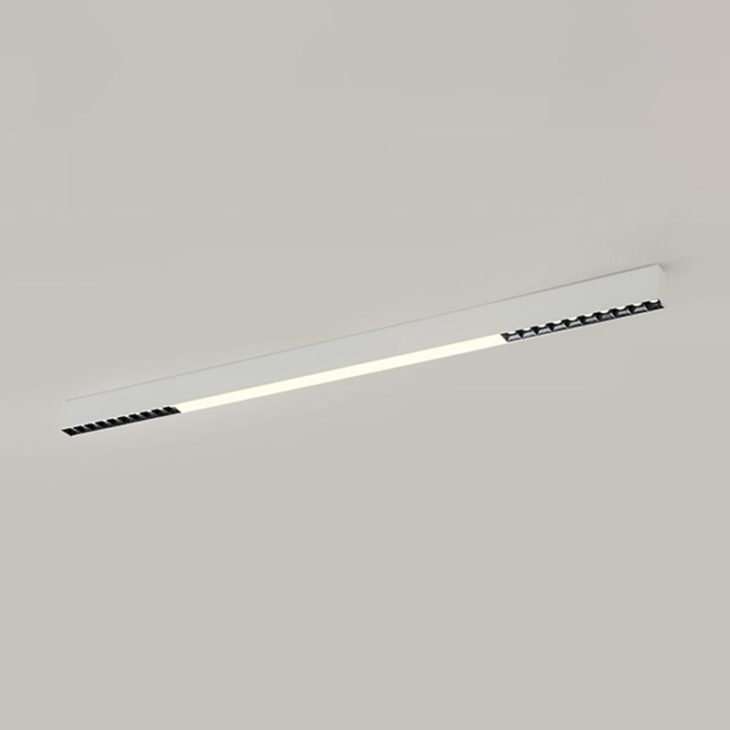 Modern Metal LED Flush Mount Linear Shape Ceiling Light with Acrylic Shade for Passage
