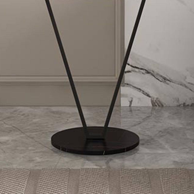 19"W Contemporary Corner Table Metal Round Accent Side Table