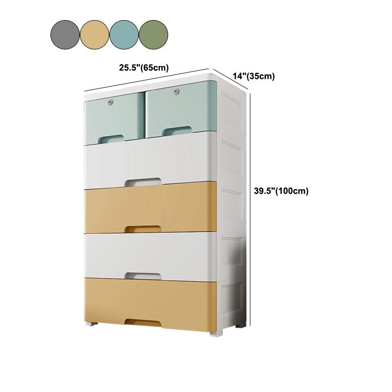Plastic Home Non-Hanging Armoire Contemporary Style Storage Cabinet