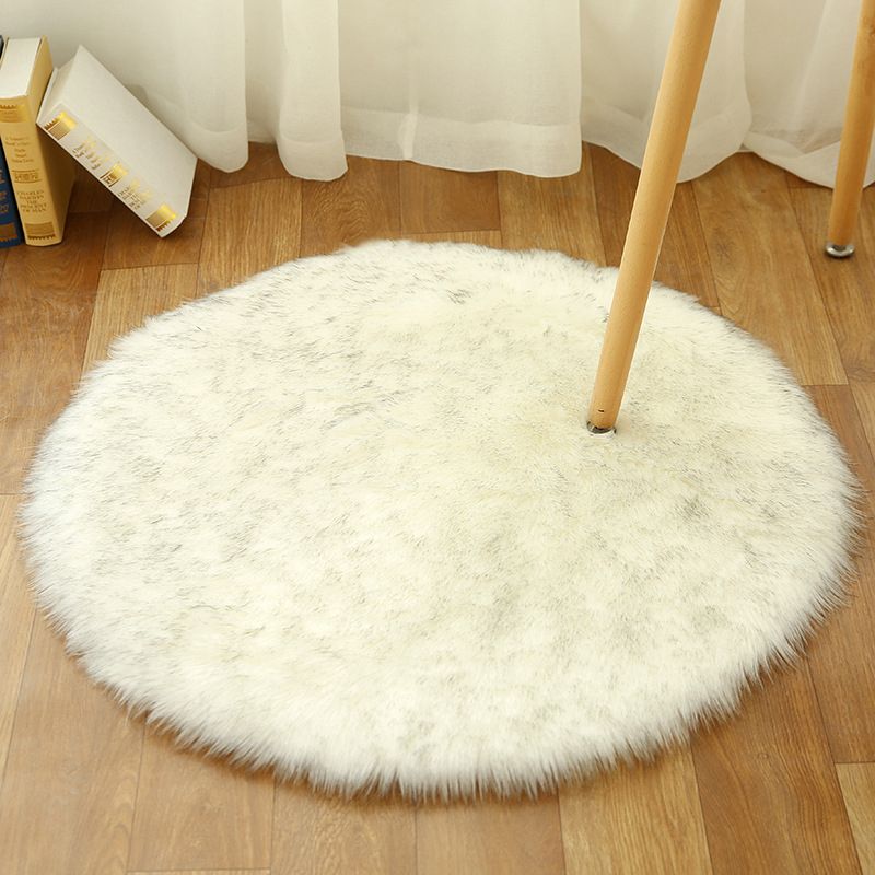 Comfort Girls Room Foot Rug Multicolor Plain Carpet Shag Pet Friendly Machine Washable Non-Slip Rug