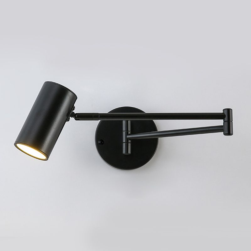 Cylinder Wall Light Sconces Modern Metal 1 Light Wall Mounted Lamp for Bedroom