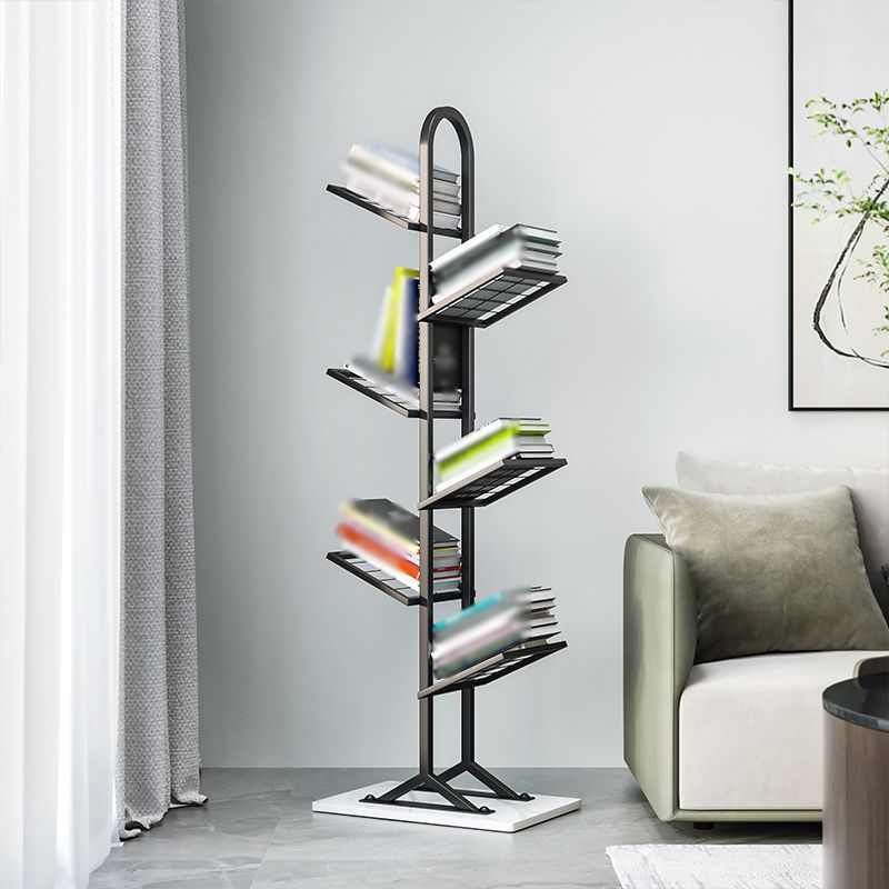 Modern Style Metal Bookshelf Etagere Shelf Bookcase for Home
