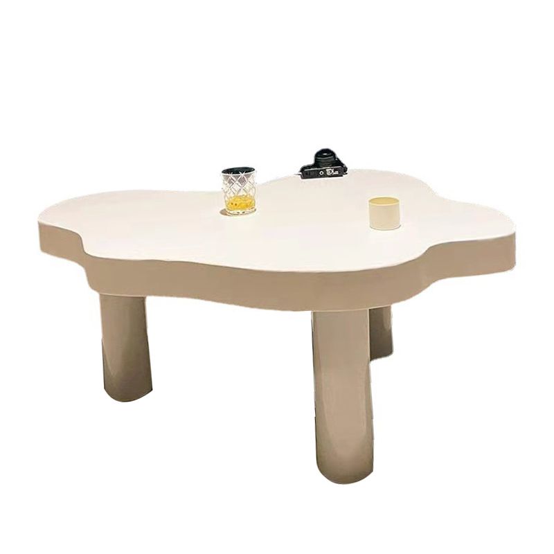 Modern Style Black/white/walnut/wood Free Shape Coffee Table with Solid Wood