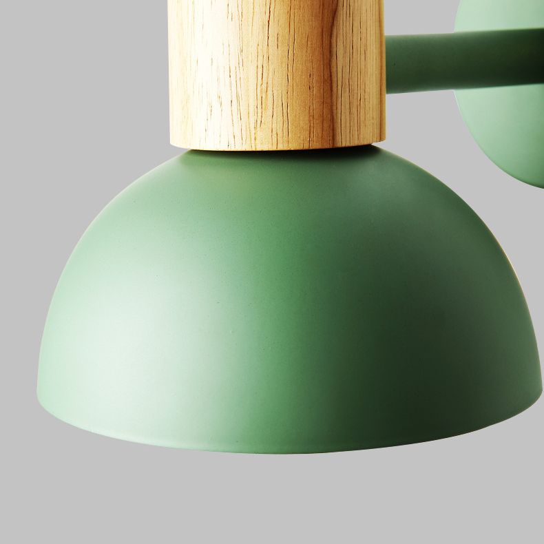 Lámpara de montaje de pared de decoración de macarrones 1 cabezal de estilo nórdico de estilo de estilo para el corredor de cabecera