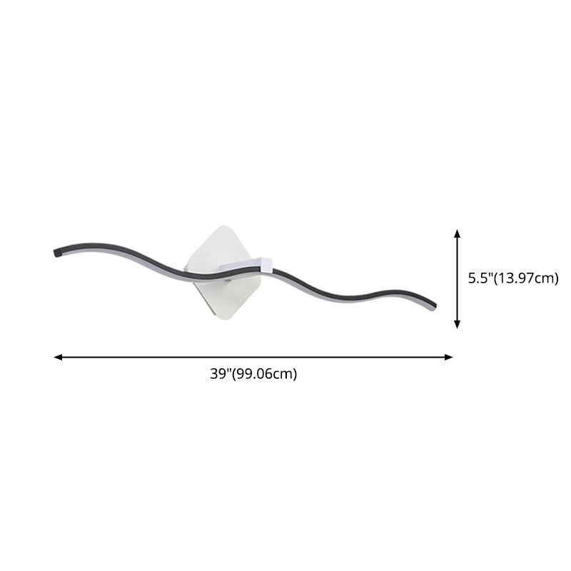 Accesorio de iluminación de tocador ondulado Maltal Baño LED LEULA MUNTA MUNTA MUNTA