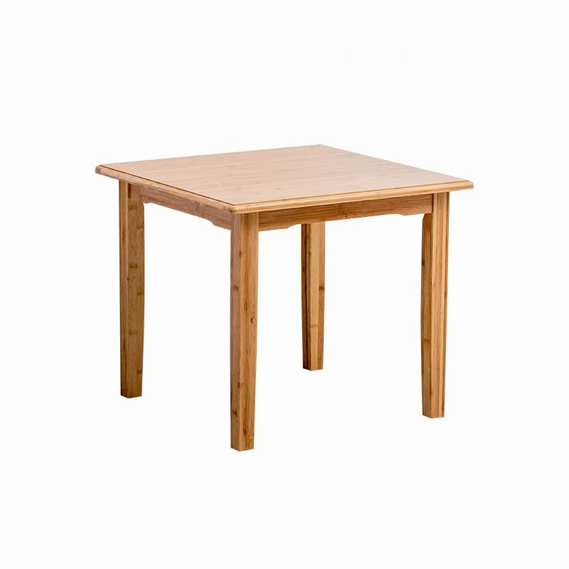 Nordic Rectangular Wooden Coffee Table 4 Legs Natural Cocktail Table