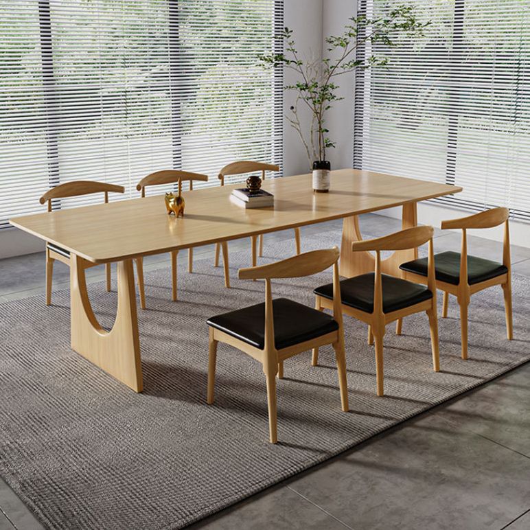 Traditional Wood Dining Set 1/7 Pieces Rectangle Dining Table Set