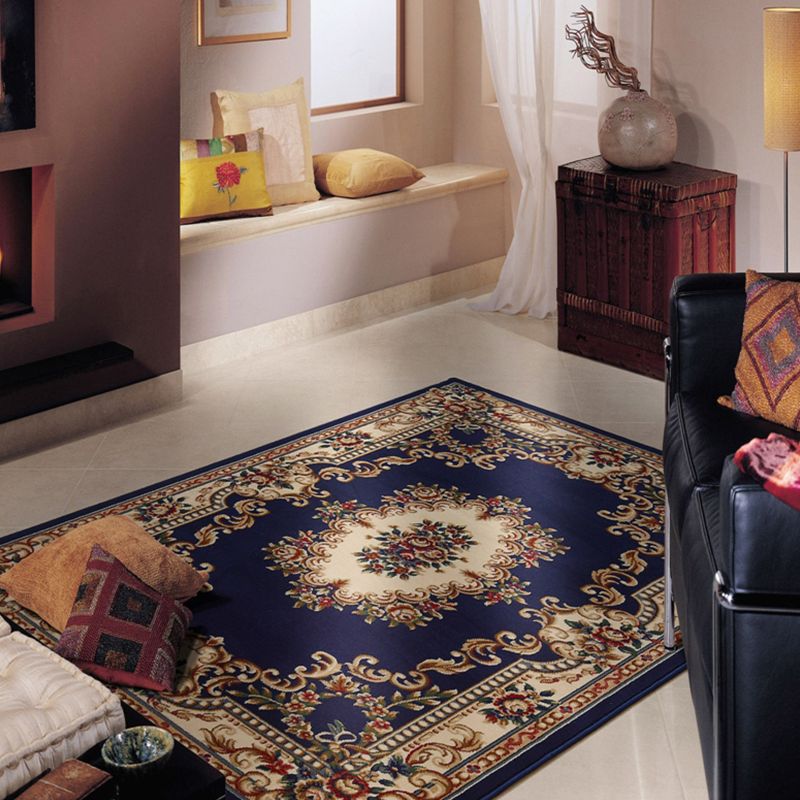Alfombra de alfombra estampada de flores vintage alfombra antideslizante alfombra de interior para adultos para adultos dormitorio