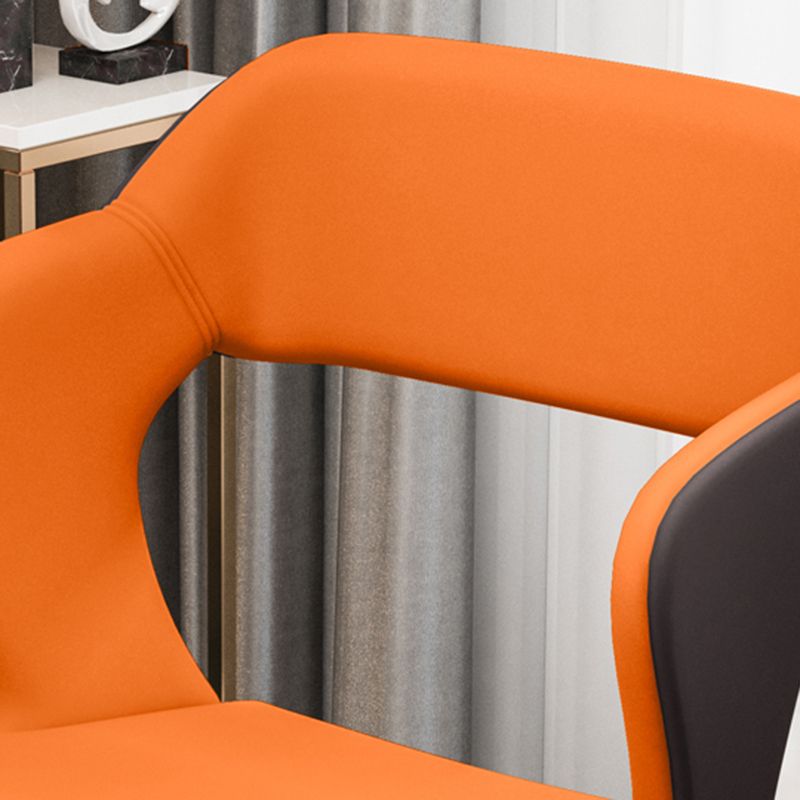 Industrial Style Dining Chair Armless Dining Chair with Metal Legs for Kitchen