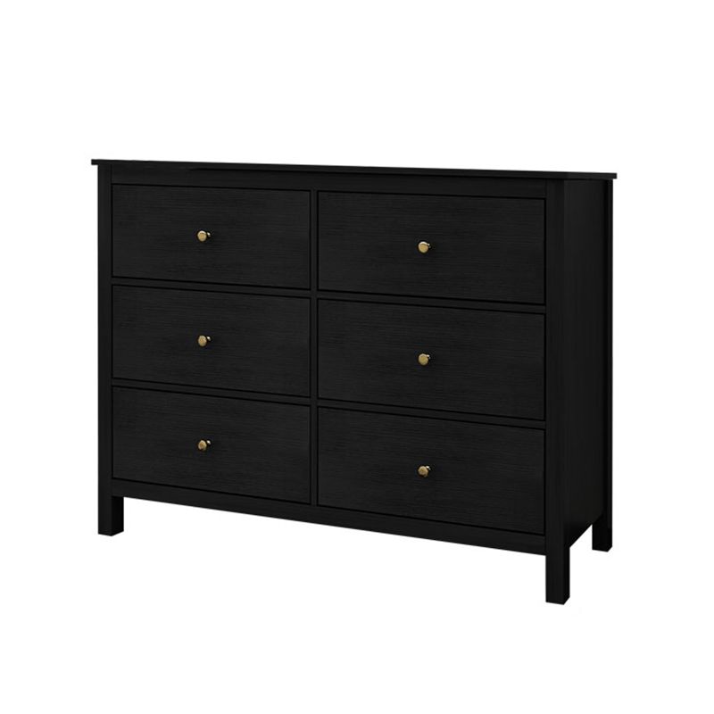 Wooden Storage Chest Dresser Classic Glam Chest with Drawers