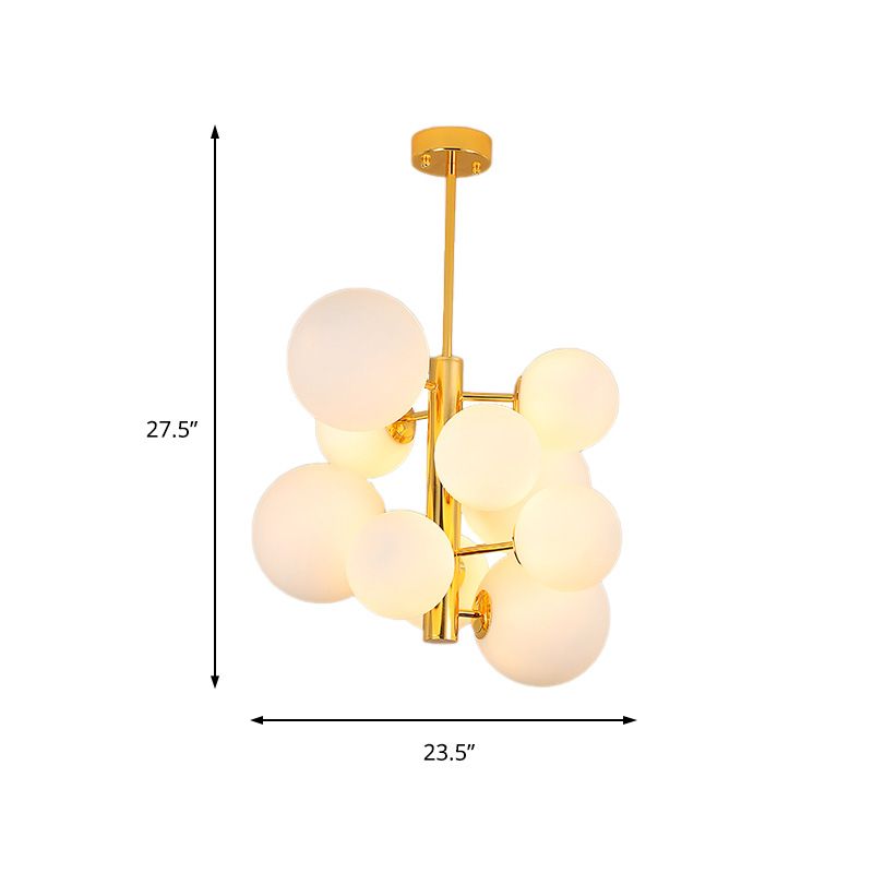 10/13 bulbi lampada globale lampada modernismo modernismo in vetro il kit di luce sospesa in oro