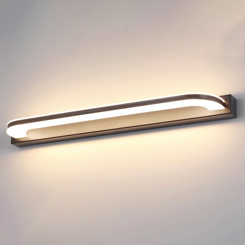 Éclairage de mur de miroir de style simple de style simple à 1 lumière