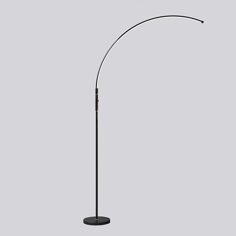 Lámpara de mancha de forma lineal moderna lámpara de piso de luz de metal