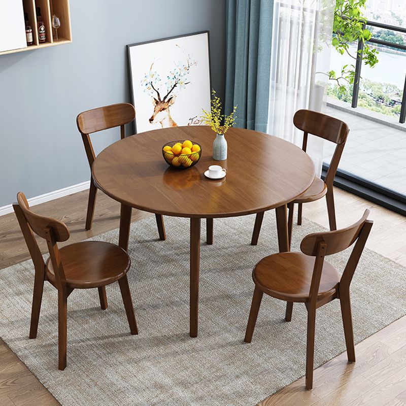 Eenvoud Ronde Eettafel Massief Houten Eetkamer Huismeubilair