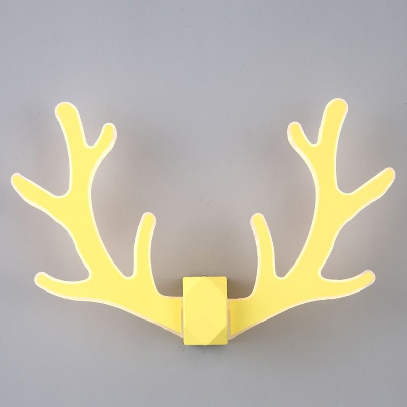 Deer Horn Shaped LED Wall Light Decorative Metal Corridor Sconce Lighting Fixture