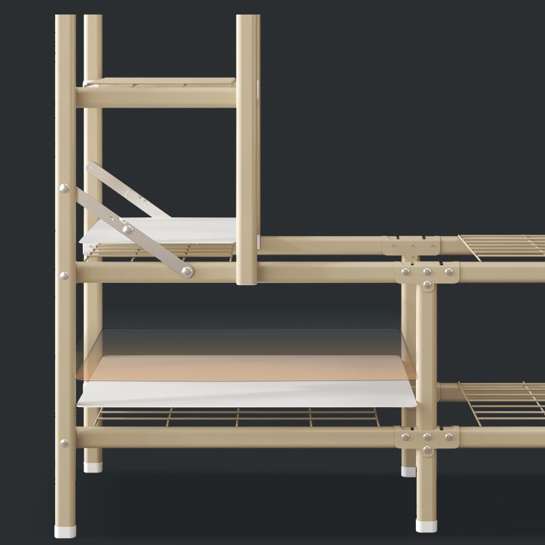 Modern Wardrobe Armoire with Legs Steel Wardrobe Cabinet with Shelves