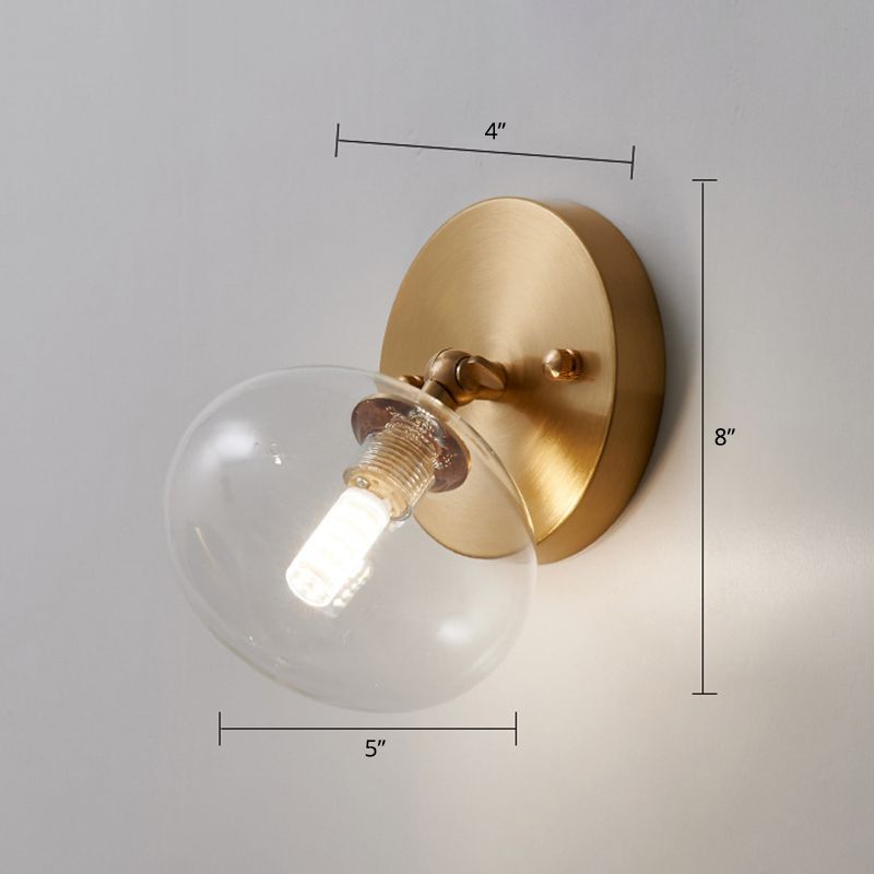 Kleine corridor Roteerbare wand SCONCE GLAS