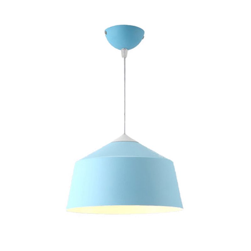 Dome Pendant Lighting Nordic Metal 1 Light Black/Grey/Pink Hanging Ceiling Light