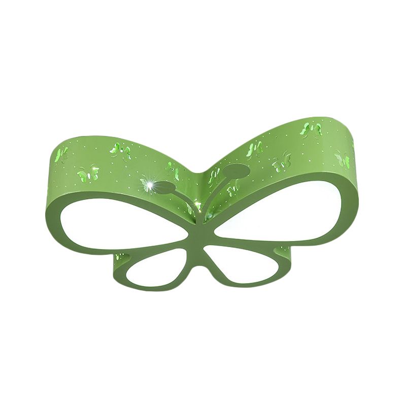 Kleuterschool Geëtst Vlinder Plafond Mount Licht Metaal Cartoon LED Flush Light Fixture