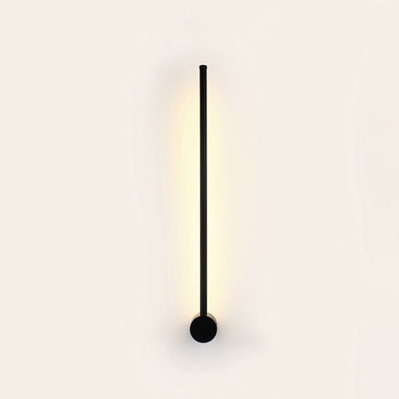 Modern Simplicity Style RGB Wall Sconce Black Long Strip Ambiance Decorative LED Wall Lamp for Restaurant Bar