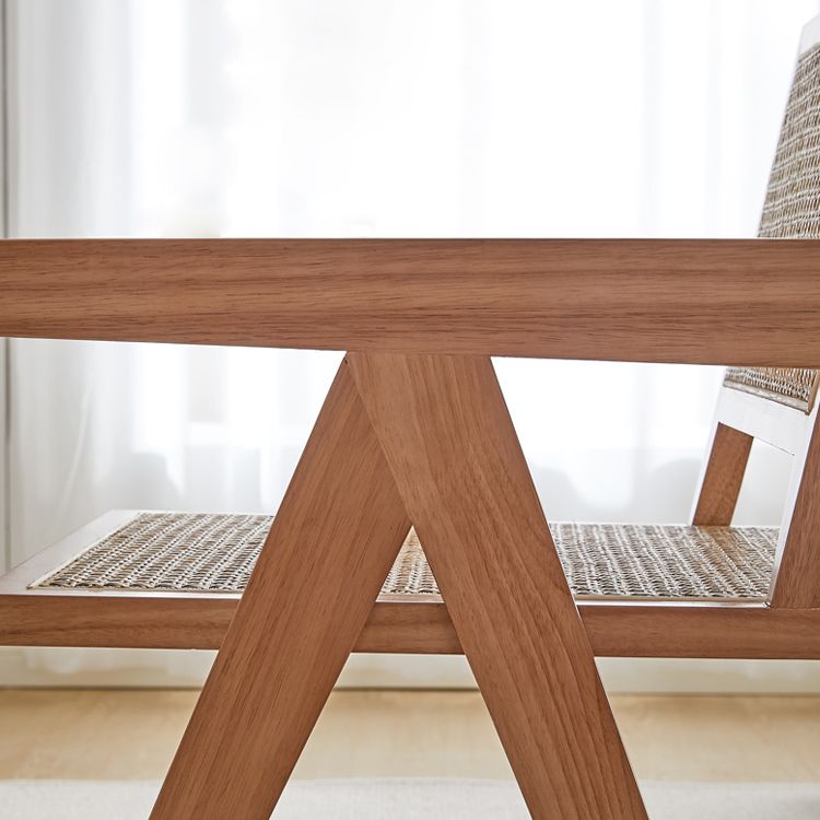 Sillas de comedor de madera de estilo moderno, respaldo abierto, sillas laterales para cocina
