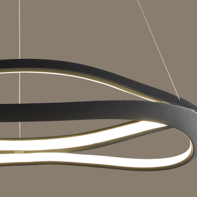 Spiral Shade Metal Kroonluchter Lichten Moderne 2-lichte kroonluchter verlichtingsarmaturen