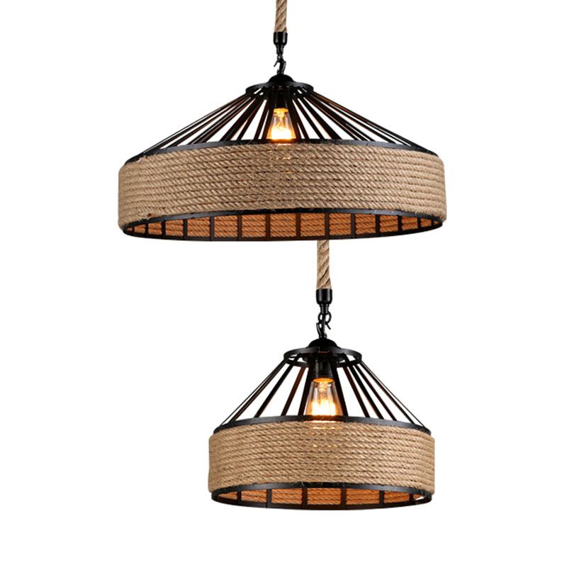 1 luminaire de pendaison de suspension conique