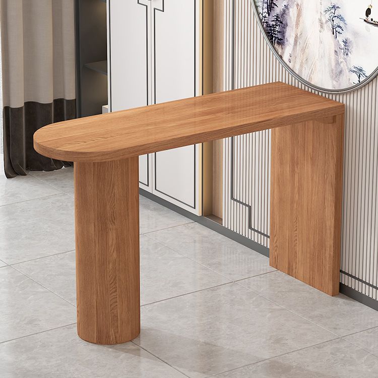 Industrial Style Wooden Bar Counter Table Dining Rectangle Table for Home