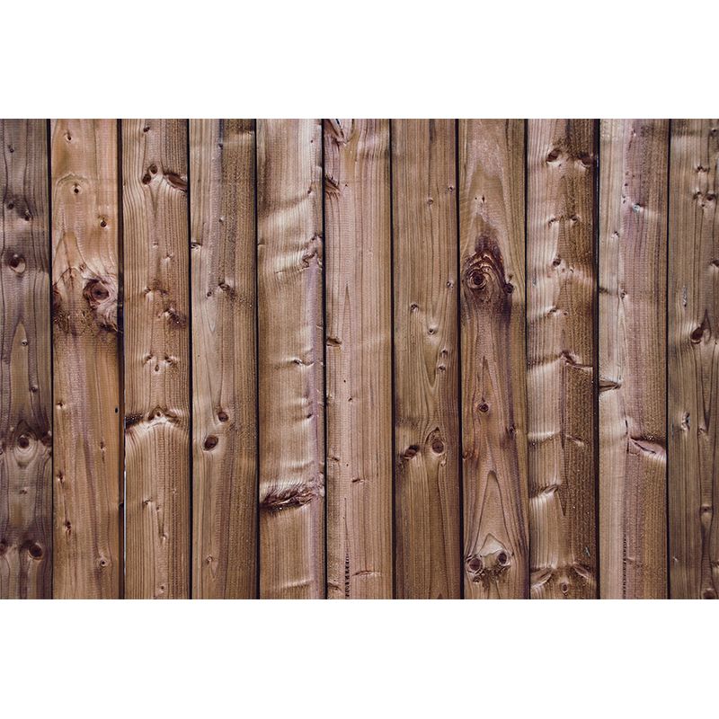 Customized Wood Texture Mural Photography Style Mildew Resistant Home Decor