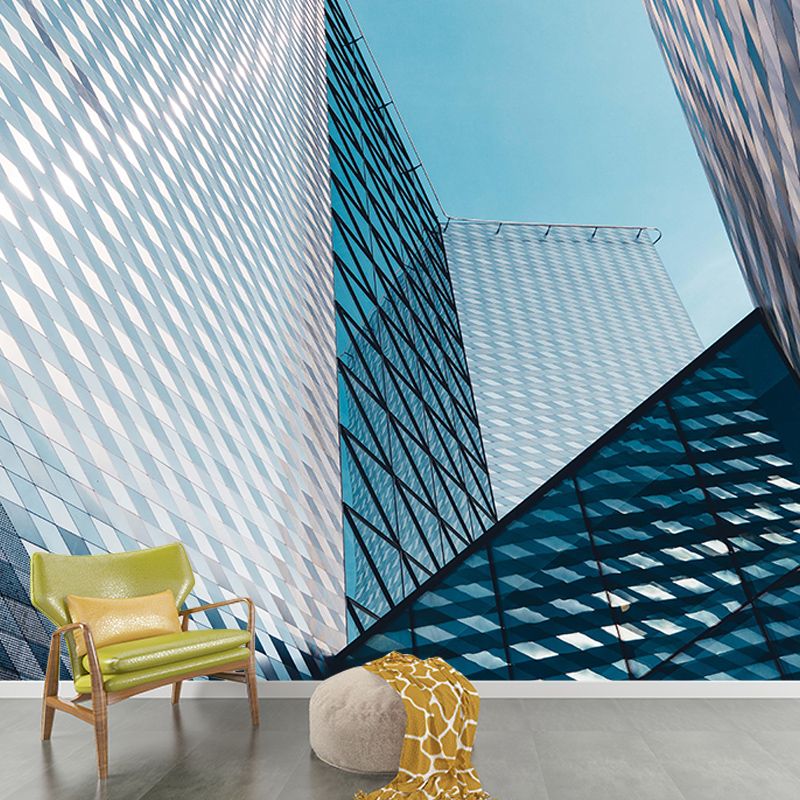 Photography Building Contemporary Style Building Mural Horizontal Room Wall Mural