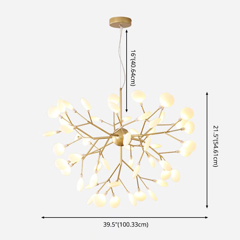 Branch Chandelier Light Farmture Moderne designer Acryl hangerverlichting voor restaurant