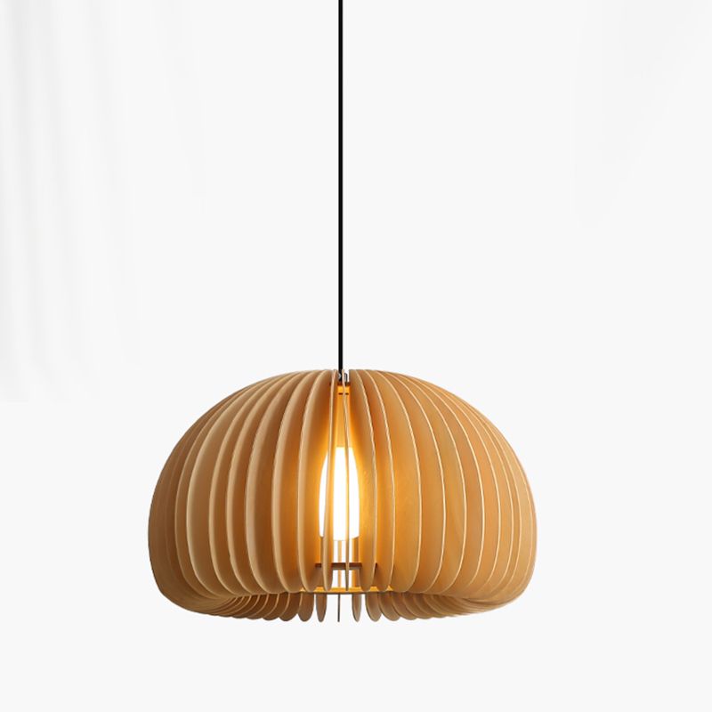 Aménagement de pendentif en bois léger en bois moderne pour le salon