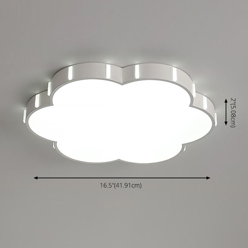 Einfachheit LED Decke Flush Mount Weiß geometrische Flush Licht mit Acryl Schatten für Wohnzimmer