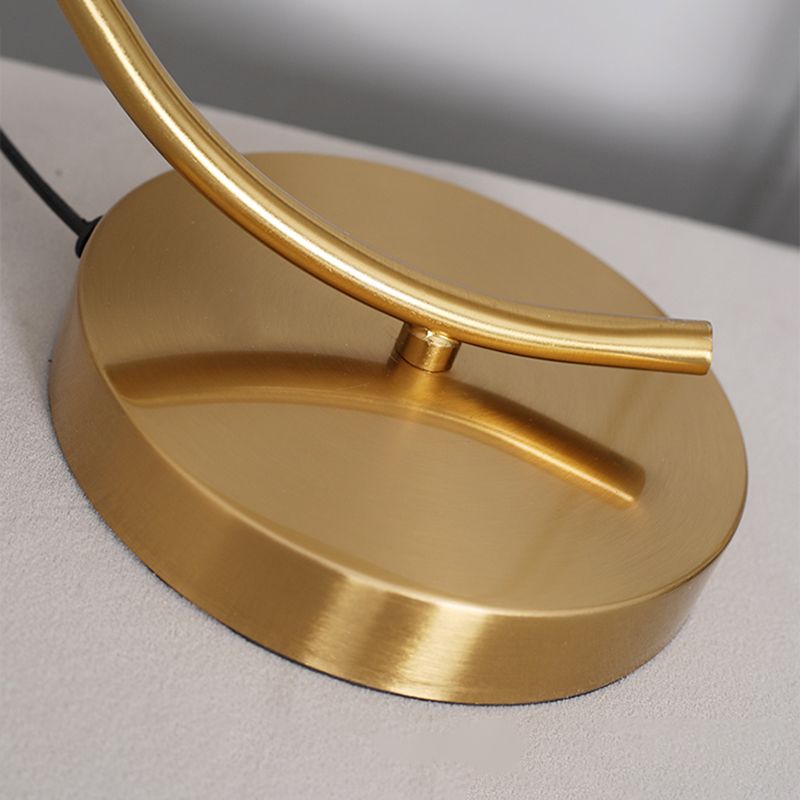 Verre de lampe de table sphérique moderne 1 lumière de table légère