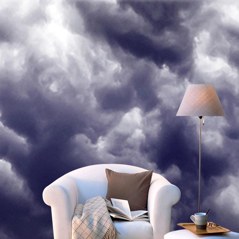 Cloud Mildew Resistant Wall Mural Wallpaper Sky Landscapes Pattern for Living Room
