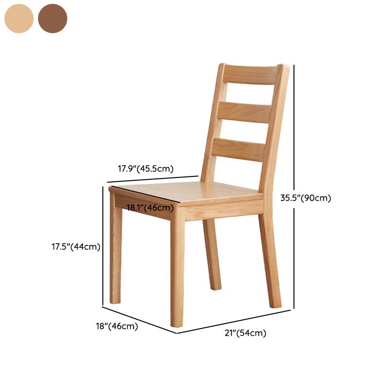 Contemporary Solid Wood Ladder Back Dining and Accent Chairs