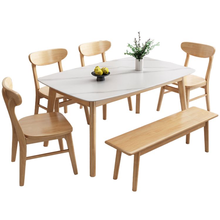 Steen eetkamer verzameling eigentijdse rechthoek eettafel voor keukenhuis