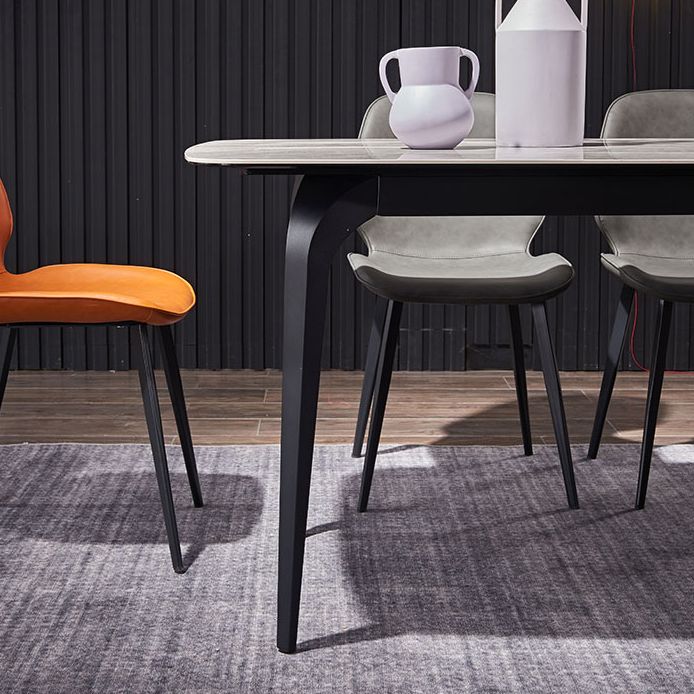 Modern 1/2/5/7 Pieces Dining Set Rectangle White Dining Table Set