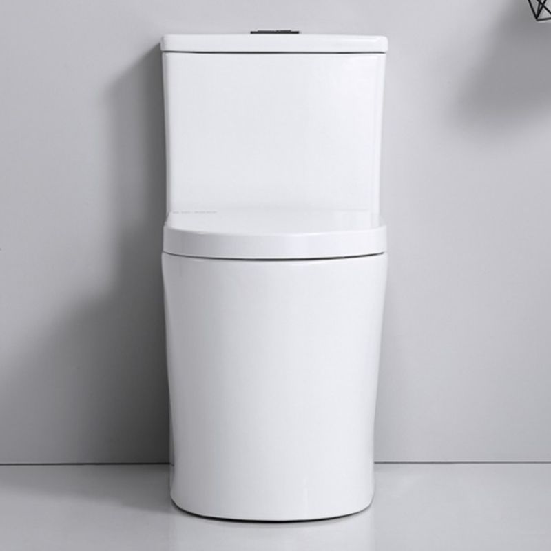 Contemporary Skirted Toilet Bowl One Piece Flush Toilet with Seat