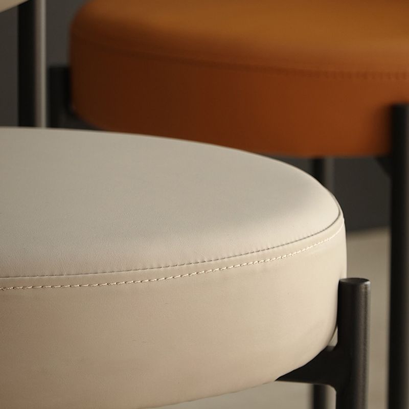 Industrial Metal Dining Room Chair Open Back Dining Side Chair