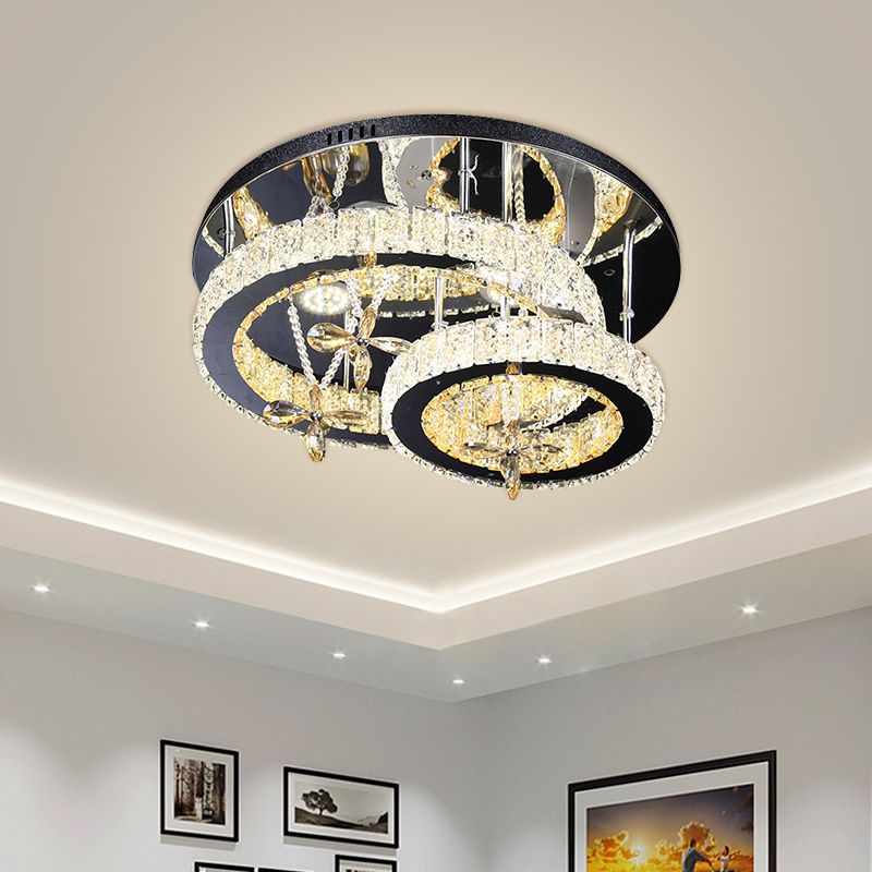 LED CHROME LED COUCLE LAMPE MODERNISME COUPE CRISTAL ÉCLAINEMENT SEMI MONT